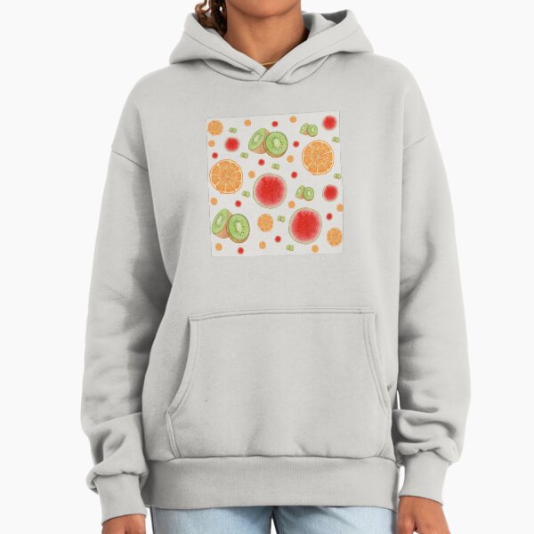 Summer Fruits Print Hoodie