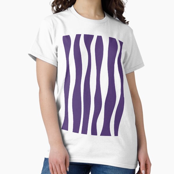 Purple wave pattern T-Shirt