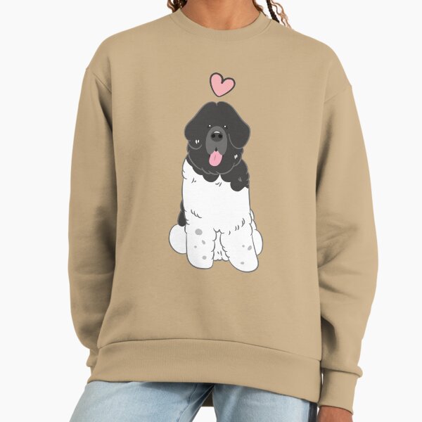 LOVE Black White Newfie Newfoundland Landseer Dog 1 Sweatshirt