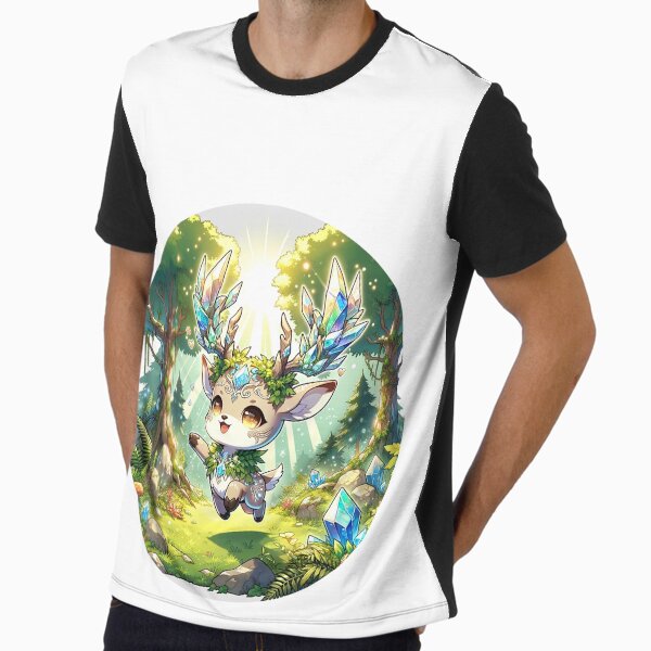Legendary animals - Crystal Forest Deer Graphic T-Shirt