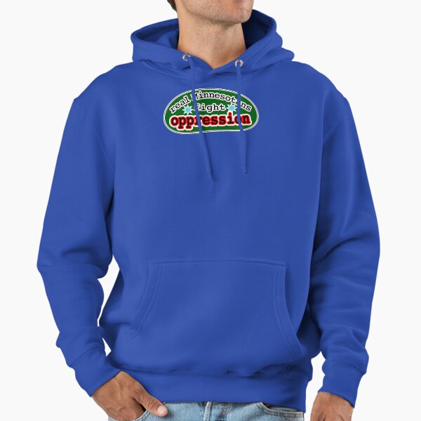 Real Minnesotans fight oppression, green background Hoodie