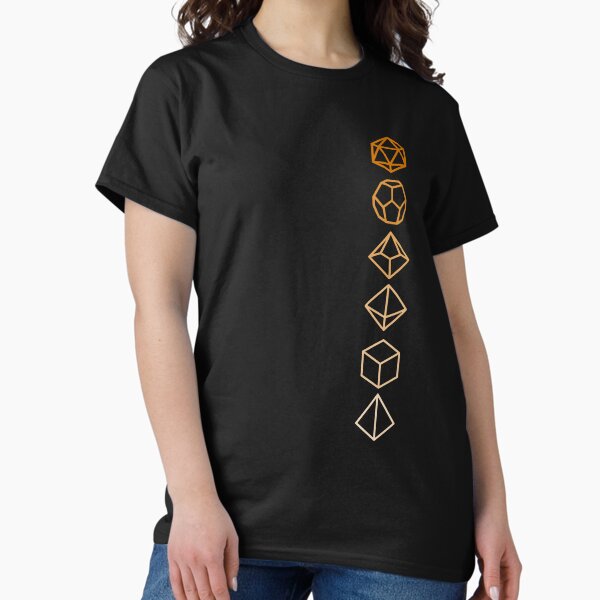 Dungeons and Dragons Dice Orange Fade T-Shirt