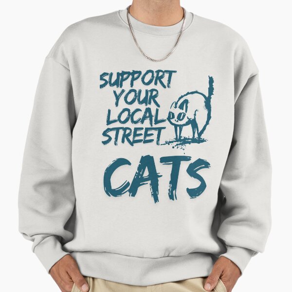 Alley Cat Advocate - Cat Lover Art Design by Egyape Sweatshirt