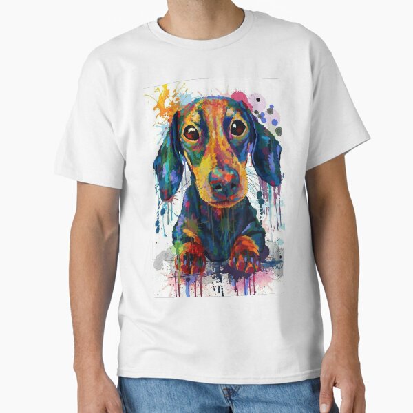 Dachshund Dog Art T-Shirt