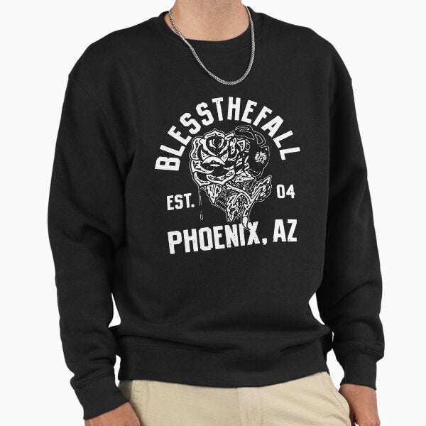 Blessthefall Band White Logo Sweatshirt