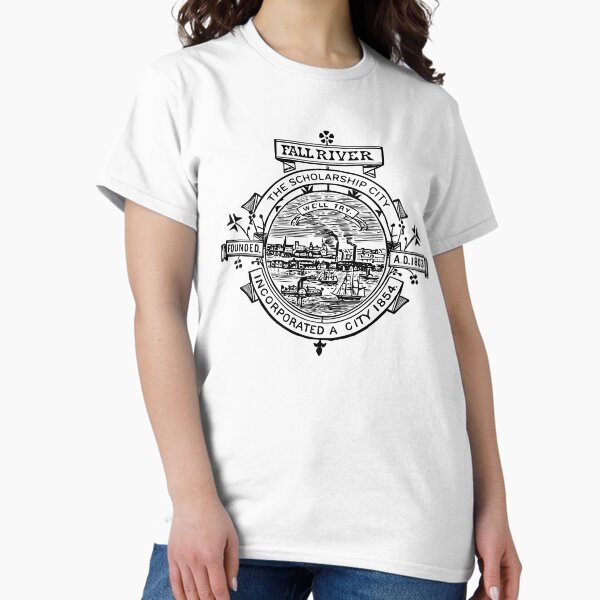 Fall River Massachusetts - Vintage City Seal T-Shirt