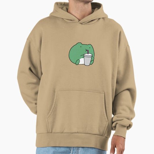 Frog with a Drink Hoodie