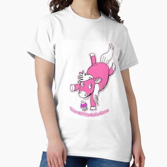 Year Of The Cute Horse (Drawing by ACCI) T-Shirt