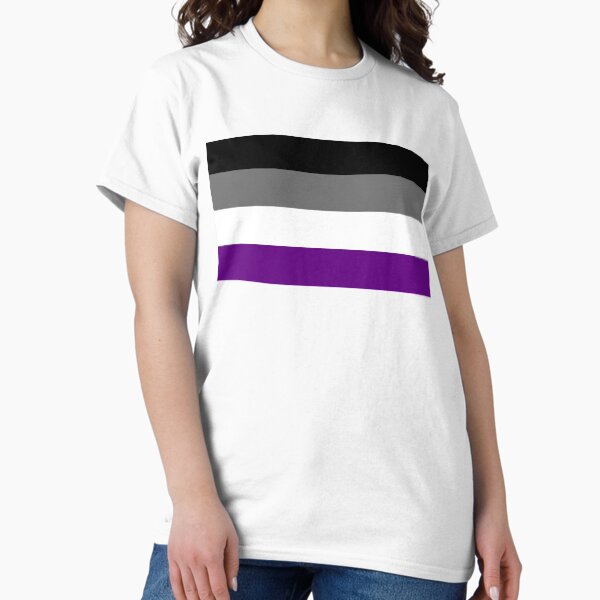 Seamless Repeating Asexual Pride Flag Pattern T-Shirt