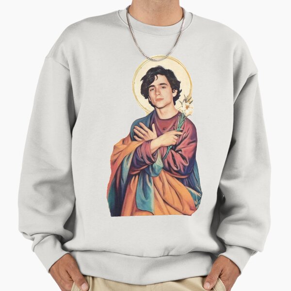 Timothee Chalamet Saint/God Sticker Sweatshirt