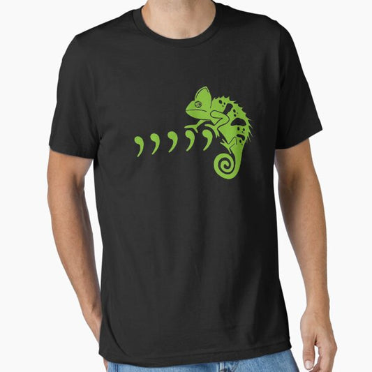 Comma Chameleon Funny 80's Throwback THE ORIGINAL 80s Music Lyric T-Shirt