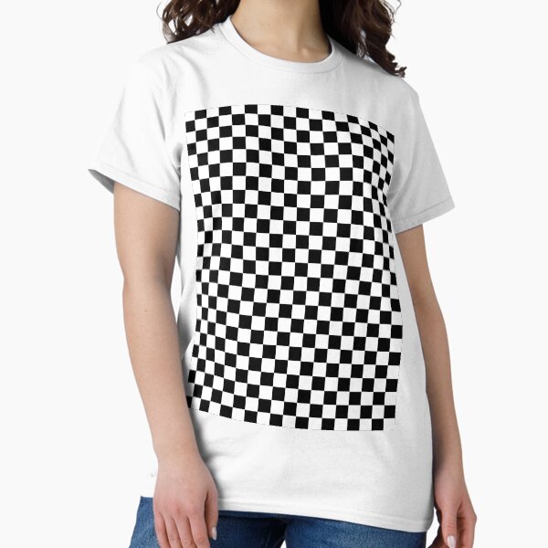 Black and White Checkerboard T-Shirt
