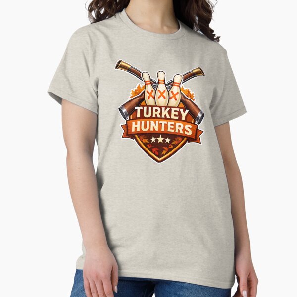Turkey Hunters Bowling Team Logo T-Shirt