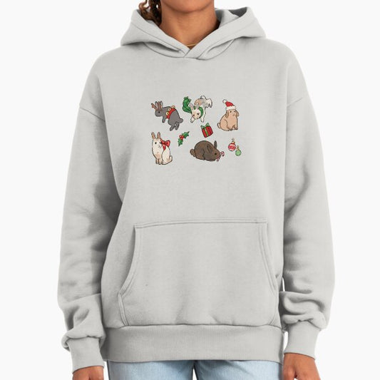 Christmas bunnies Hoodie