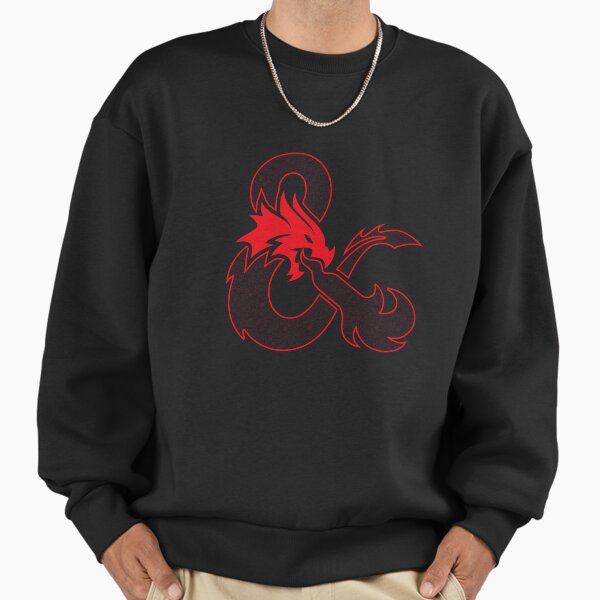 Dungeons & Dragons Logo D20 Dice Pattern Sweatshirt