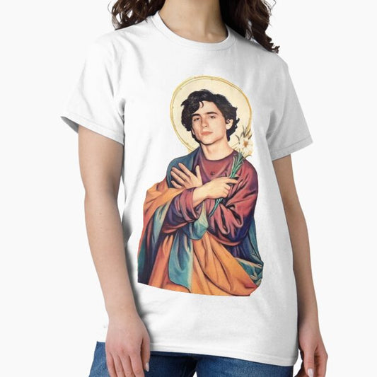 Timothee Chalamet Saint/God Sticker T-Shirt