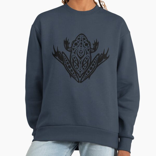 Tribal Leopard Frog Tattoo Design Sweatshirt