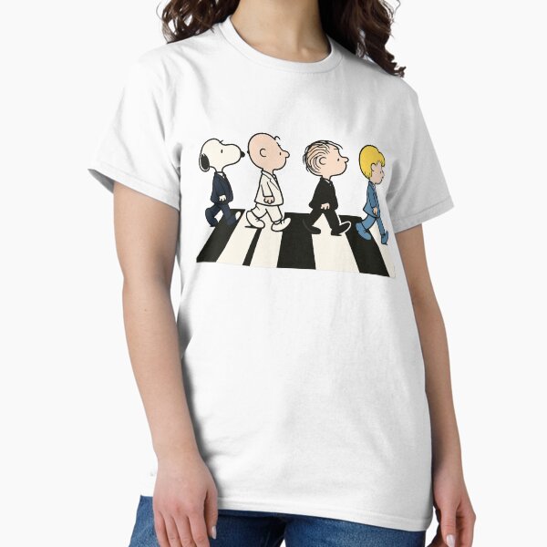 Beatles Cartoon Crosswalk Band Parody T-Shirt