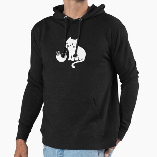 Cute Cat Eating Ramen Hoodie