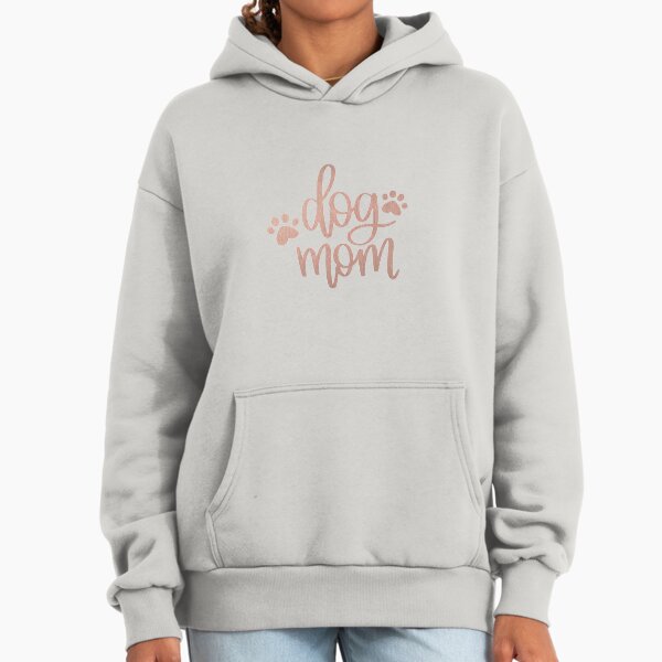 Rose Gold Dog Mom Hoodie