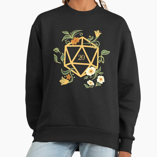Plant Lovers Polyhedral D20 Dice Tabletop RPG Sweatshirt