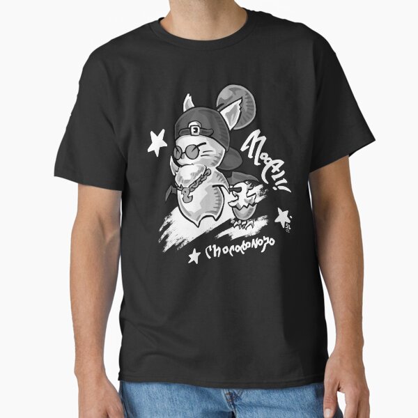 Street Attire - Moogle & Chocobo Chick - based on the in game item for Final Fantasy 14 Online in graffiti style T-Shirt