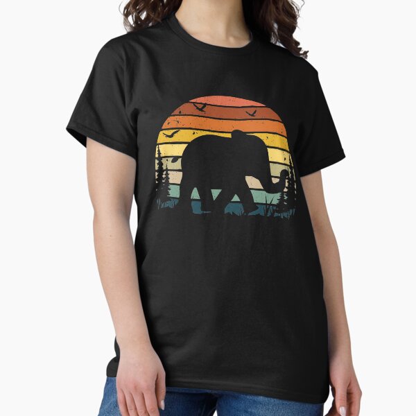Elephant Retro Vintage T-Shirt