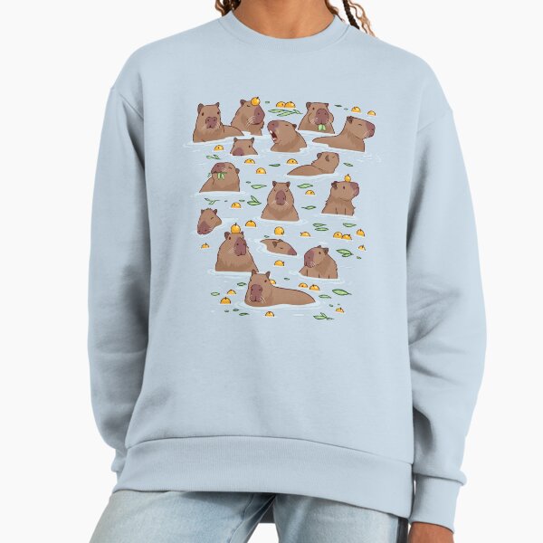 Bathing Capybara Pattern Sweatshirt