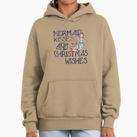Mermaid Kisses and Christmas Wishes Hoodie