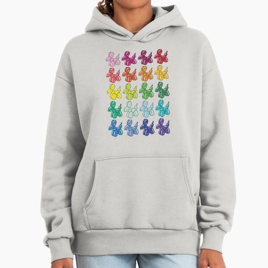 Colorful Balloon Dog Hoodie