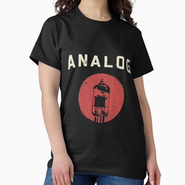 Vacuum Tube Analog Distressed Effect T-Shirt