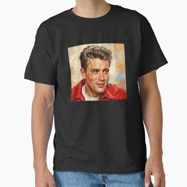 The Rebel’s Smile: Radiant James Dean Portrait T-Shirt
