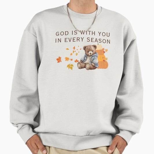 Bear design, christian quotes, christian gift, fall bear Sweatshirt