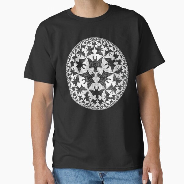 Circle Limit IV (Infinity Bats Pattern), by M.C. Escher T-Shirt