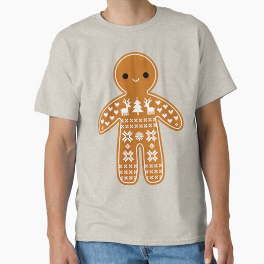 Sweater Pattern Gingerbread Cookie T-Shirt