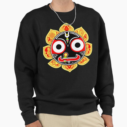 Jagannath the lord of universe in Hinduism. Treditional art style of India known as pattachitra Sweatshirt