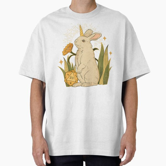 ALMIRAJ DND DICE: Cute Rabbit D20 dice. T-Shirt
