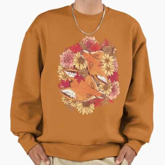 Autumn Fox Bloom Sweatshirt