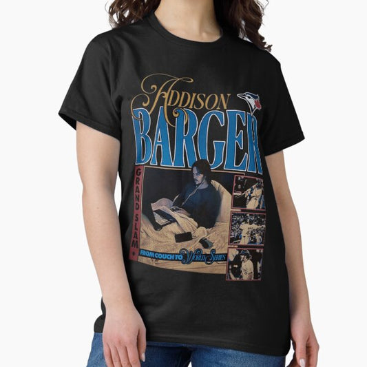 Addison Barger Toronto Blue Jays Grand Slam From Couch to World Series T-Shirt