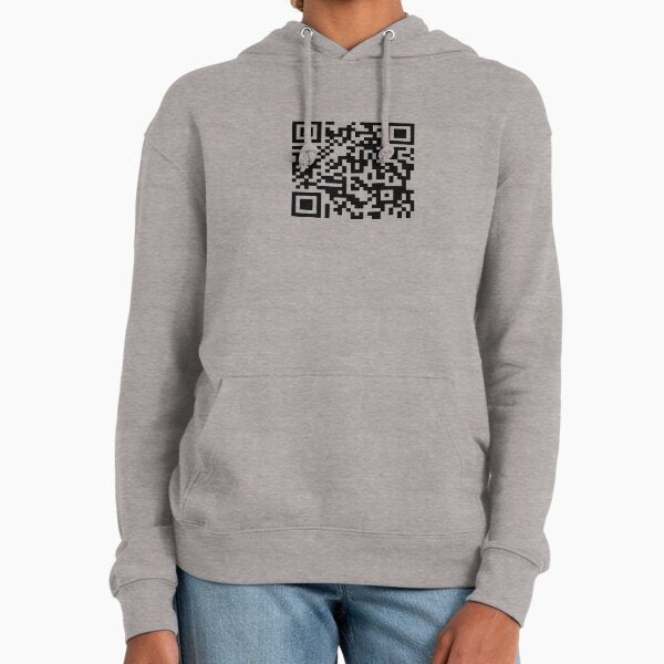 Never Gonna Give You Up QR Code Hoodie