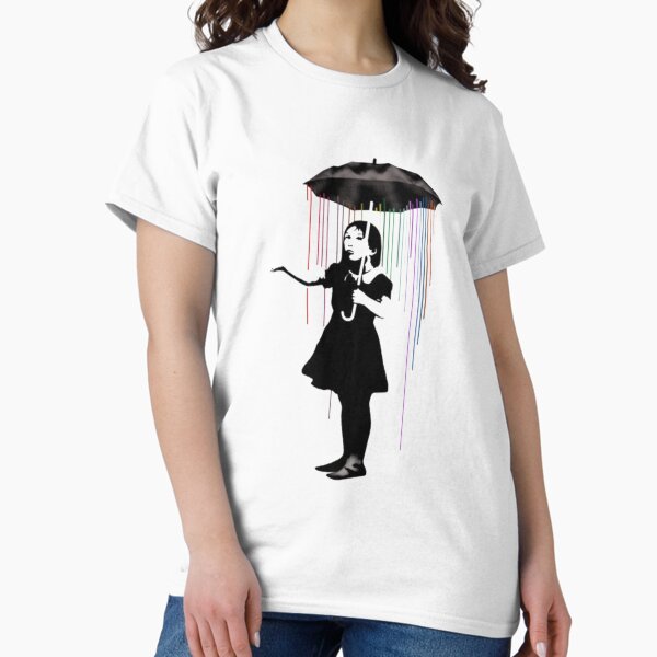 Banksy Girl With Umbrella T-Shirt