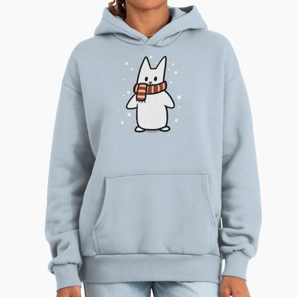 Gorg the Owl Cat in a Cozy Scarf Hoodie
