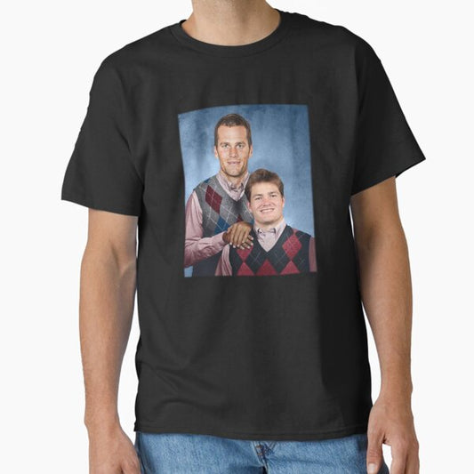 Brady and Maye New England FootballStep Brothers Football T-Shirt