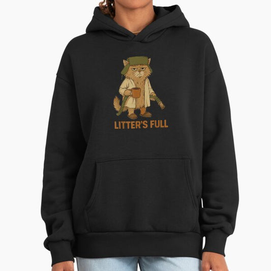 Litters Full Funny Cat Lovers Christmas Xmas Hoodie