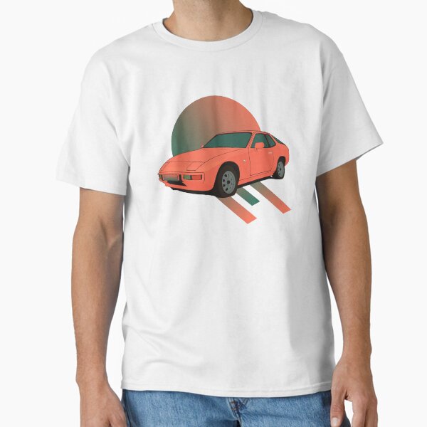 Retro Wave Car Porsche 924 T-Shirt