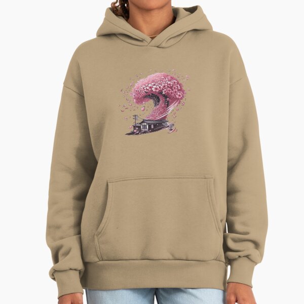 The Great Sakura Wave Hoodie