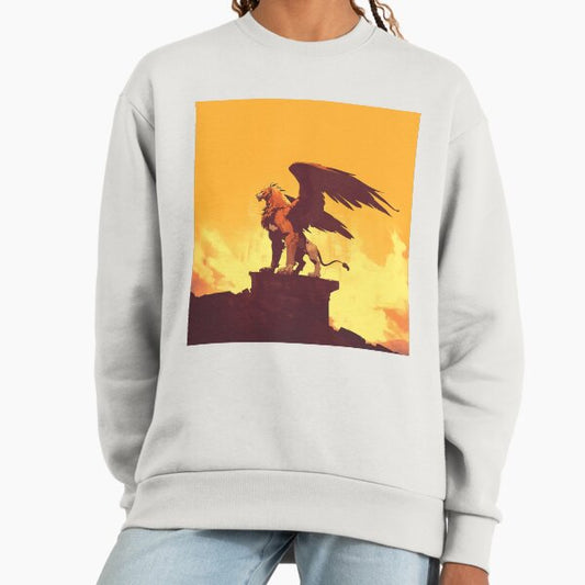 Majestic Gryphon Guardian On Stone Cliff Sweatshirt