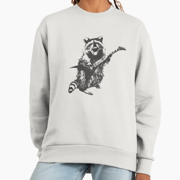 Raccoon Playing Guitar Sweatshirt