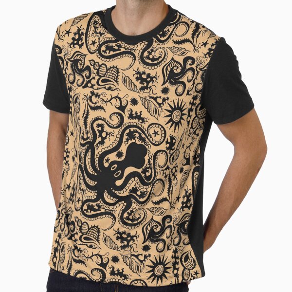 Minoan Marine Style Pottery Pattern Graphic T-Shirt