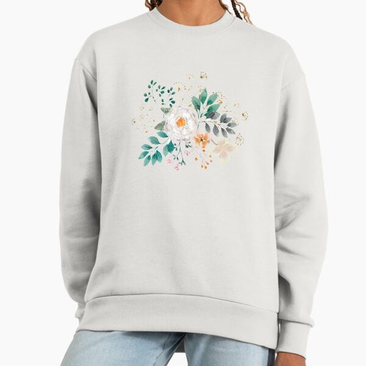 Floral art,lisianthus blossom flower decor. Sweatshirt